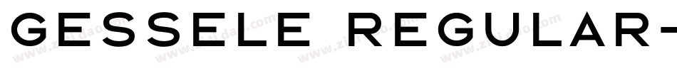 Gessele Regular字体转换